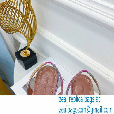 Amina Muaddi Heel 9.5cm Begum Slingback Pumps Shadow Multicolor