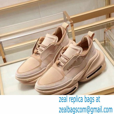 Balmain Leather And Suede Bbold Low-top Sneakers 01 2021
