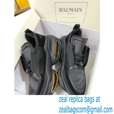 Balmain Leather And Suede Bbold Low-top Sneakers 02 2021