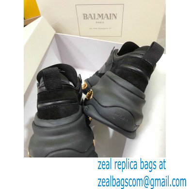 Balmain Leather And Suede Bbold Low-top Sneakers 02 2021