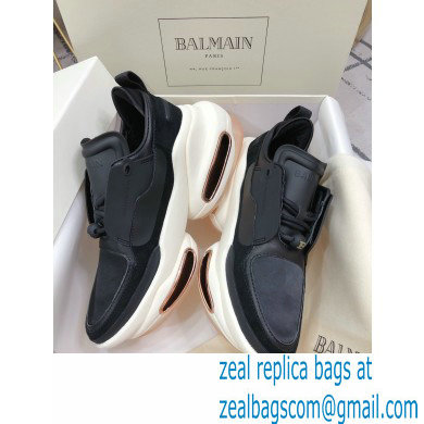 Balmain Leather And Suede Bbold Low-top Sneakers 05 2021