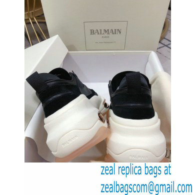 Balmain Leather And Suede Bbold Low-top Sneakers 05 2021 - Click Image to Close