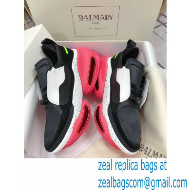 Balmain Leather And Suede Bbold Low-top Sneakers 06 2021 - Click Image to Close