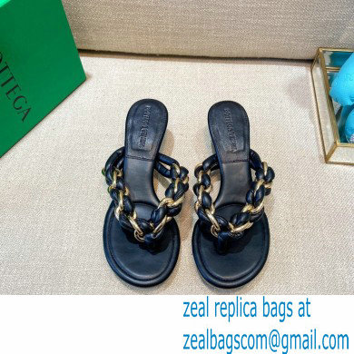 Bottega Veneta Leather Dot Sandals Black 2021