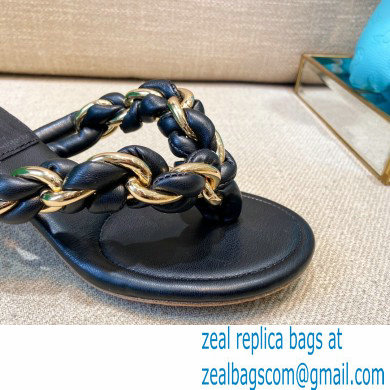 Bottega Veneta Leather Dot Sandals Black 2021