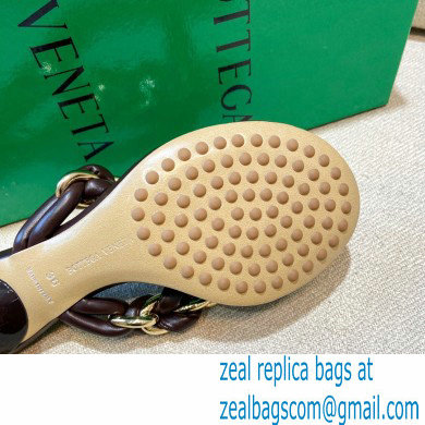 Bottega Veneta Leather Dot Sandals Coffee 2021 - Click Image to Close
