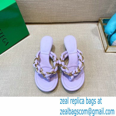 Bottega Veneta Leather Dot Sandals Lavender 2021