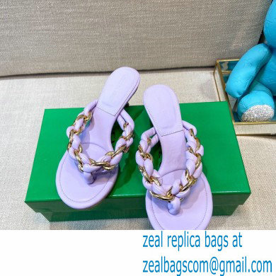 Bottega Veneta Leather Dot Sandals Lavender 2021