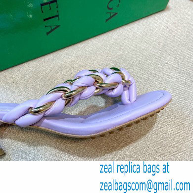 Bottega Veneta Leather Dot Sandals Lavender 2021 - Click Image to Close