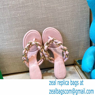 Bottega Veneta Leather Dot Sandals Pink 2021 - Click Image to Close