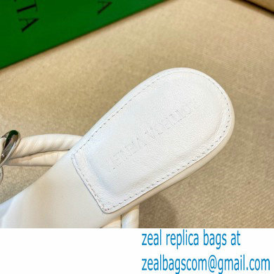 Bottega Veneta Leather Dot Sandals White 2021 - Click Image to Close