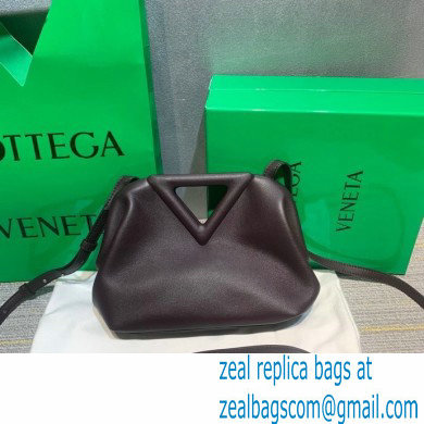 Bottega Veneta Point Leather Top Handle Small Bag Coffee 2021 - Click Image to Close