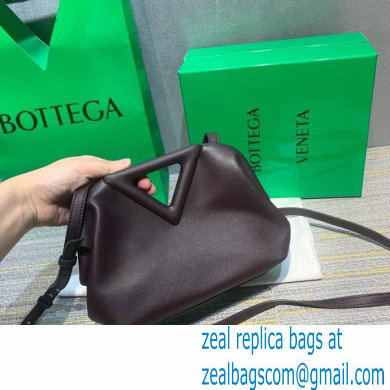 Bottega Veneta Point Leather Top Handle Small Bag Coffee 2021