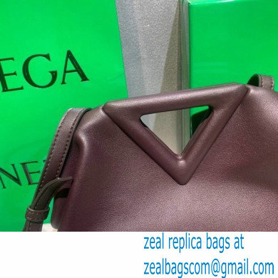 Bottega Veneta Point Leather Top Handle Small Bag Coffee 2021