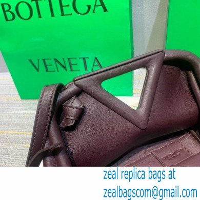 Bottega Veneta Point Leather Top Handle Small Bag Coffee 2021 - Click Image to Close