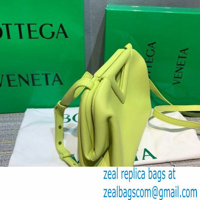 Bottega Veneta Point Leather Top Handle Small Bag Light Green 2021