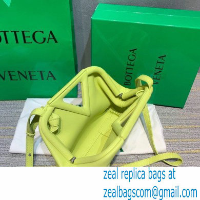 Bottega Veneta Point Leather Top Handle Small Bag Light Green 2021 - Click Image to Close