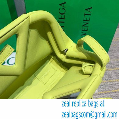Bottega Veneta Point Leather Top Handle Small Bag Light Green 2021