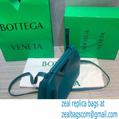 Bottega Veneta Point Leather Top Handle Small Bag Mallard Blue 2021 - Click Image to Close