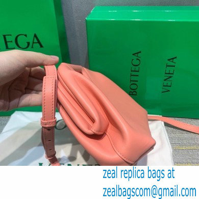 Bottega Veneta Point Leather Top Handle Small Bag Pink 2021