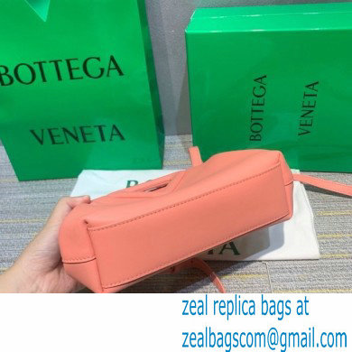 Bottega Veneta Point Leather Top Handle Small Bag Pink 2021