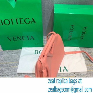 Bottega Veneta Point Leather Top Handle Small Bag Pink 2021 - Click Image to Close