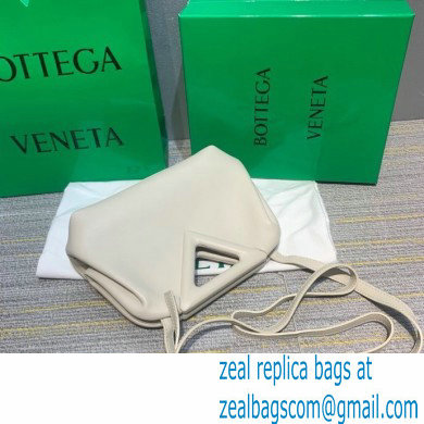 Bottega Veneta Point Leather Top Handle Small Bag White 2021 - Click Image to Close