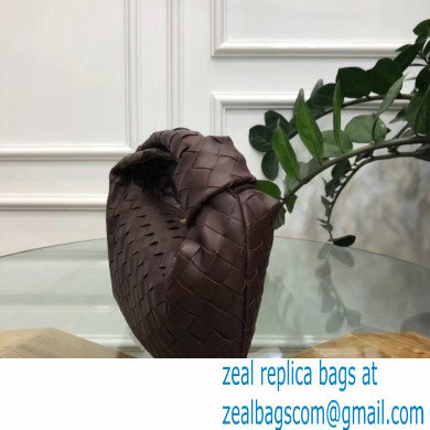 Bottega Veneta Rounded Mini BV Jodie Hobo Bag in Woven Leather Coffee 2020