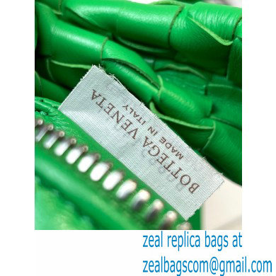 Bottega Veneta Rounded Mini BV Jodie Hobo Bag in Woven Leather Green 2021 - Click Image to Close