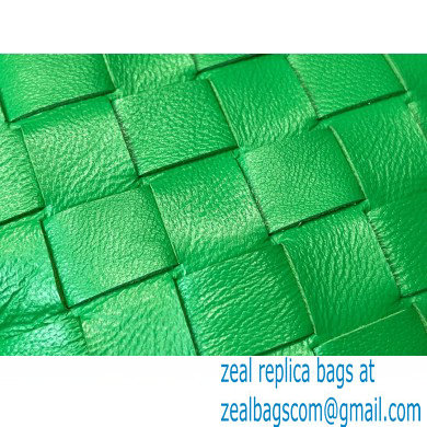 Bottega Veneta Rounded Mini BV Jodie Hobo Bag in Woven Leather Green 2021 - Click Image to Close