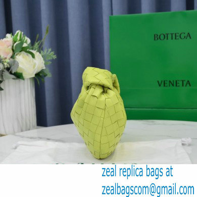 Bottega Veneta Rounded Mini BV Jodie Hobo Bag in Woven Leather Kiwi Green 2021 - Click Image to Close