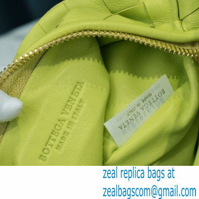 Bottega Veneta Rounded Mini BV Jodie Hobo Bag in Woven Leather Kiwi Green 2021