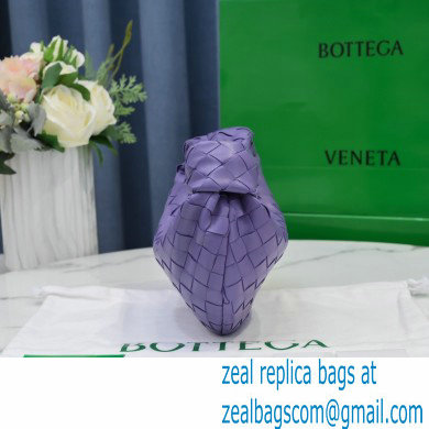 Bottega Veneta Rounded Mini BV Jodie Hobo Bag in Woven Leather Lavender 2021