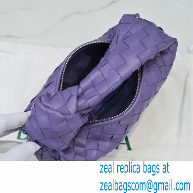 Bottega Veneta Rounded Mini BV Jodie Hobo Bag in Woven Leather Lavender 2021