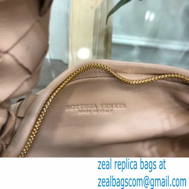 Bottega Veneta Rounded Mini BV Jodie Hobo Bag in Woven Leather Nude 2020 - Click Image to Close