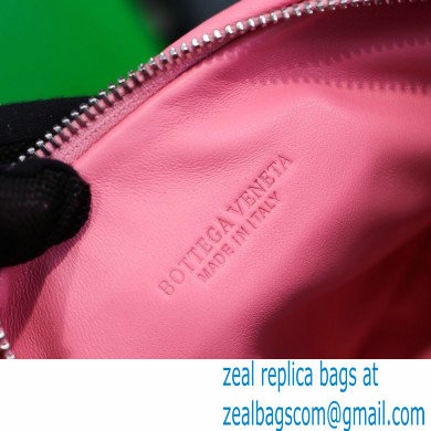 Bottega Veneta Rounded Mini BV Jodie Hobo Bag in Woven Leather Pink 2021 - Click Image to Close