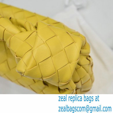 Bottega Veneta Rounded Mini BV Jodie Hobo Bag in Woven Leather Yellow 2021