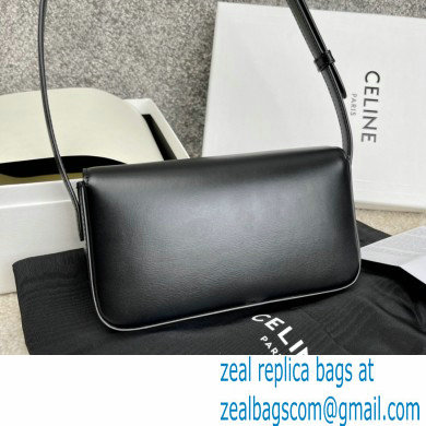 Celine Triomphe Shoulder Bag in Shiny Calfskin Black 2021