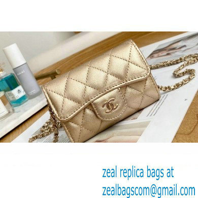 Chanel Classic Belt Bag AP1983 Metallic Gold 2021