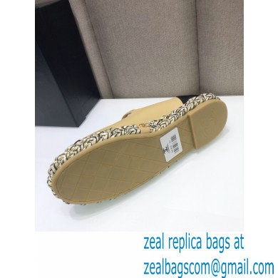 Chanel Lambskin and Grosgrain Mary Janes G37142 Beige 2021 - Click Image to Close
