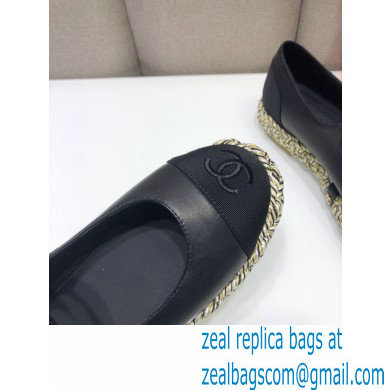 Chanel Lambskin and Grosgrain Mary Janes G37142 Black 2021 - Click Image to Close