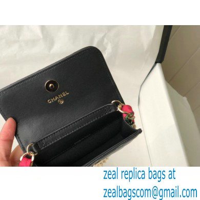 Chanel Ribbon Belt Bag AP2054 Black 2021 - Click Image to Close