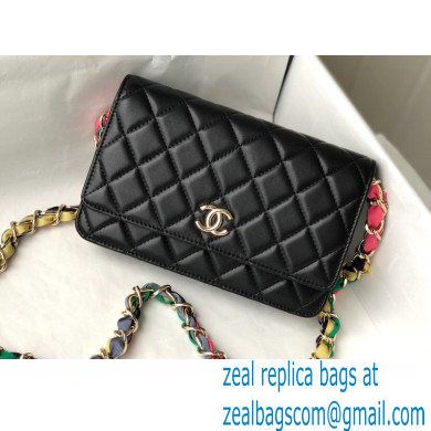 Chanel Ribbon Wallet on Chain WOC Bag AP2022 Black 2021