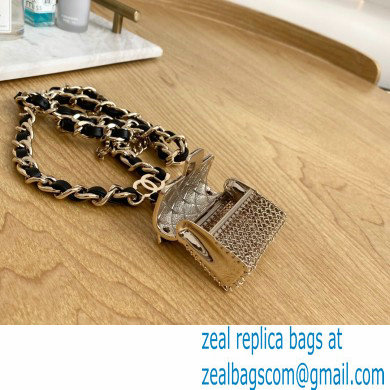 Chanel Tiny Belt Bag Metallic Gold 2021