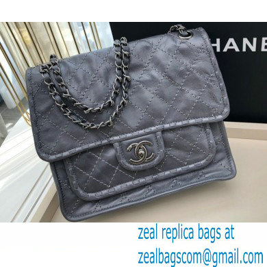 Chanel Vintage Messenger Bag Gray 2021
