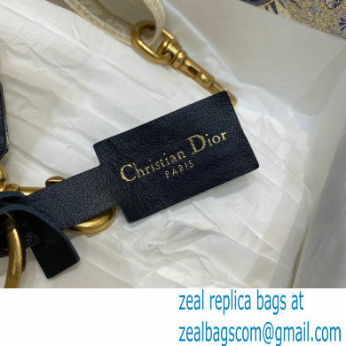 Christian Dior Embroidery Adjustable Micro Shoulder Strap Beige 2021