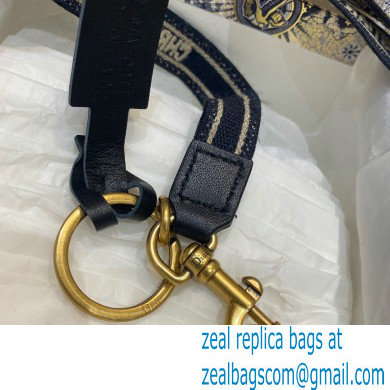 Christian Dior Embroidery Adjustable Micro Shoulder Strap Dark Blue 2021