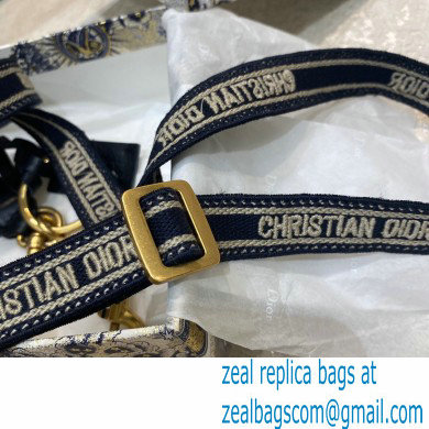 Christian Dior Embroidery Adjustable Micro Shoulder Strap Dark Blue 2021 - Click Image to Close