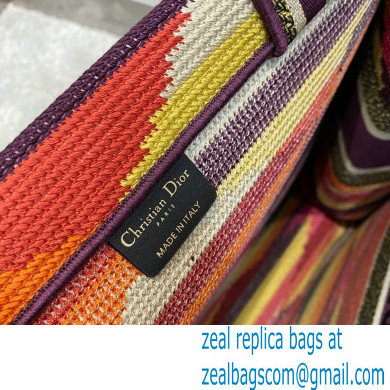 Dior Book Tote Bag in Multicolor Embroidery 2021