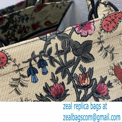 Dior Book Tote Bag in Multicolor Flowers Embroidery 2021 - Click Image to Close